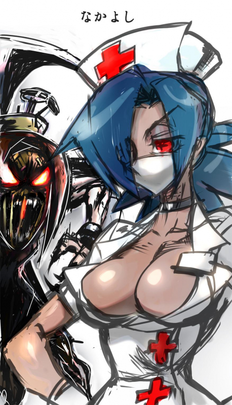 painwheel (skullgirls)+valentine (skullgirls)