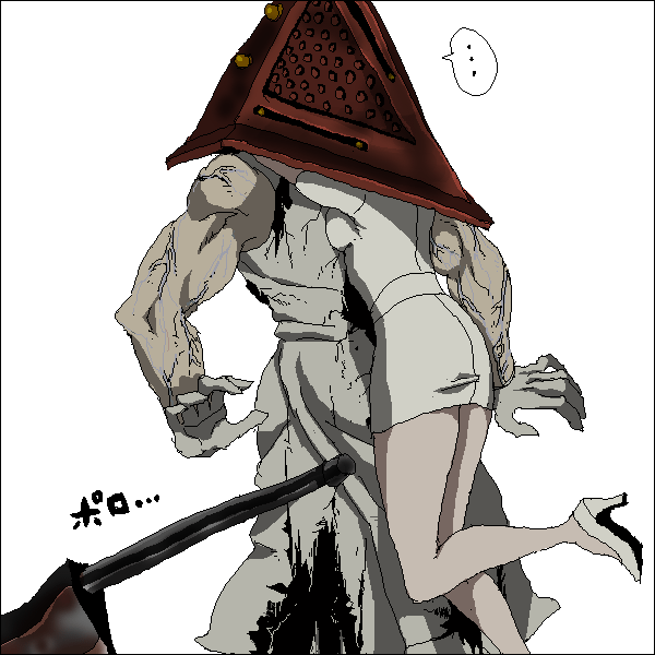 bubble head nurse+nurse (silent hill)+pyramid head