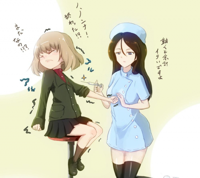 katyusha (girls und panzer)+nonna (girls und panzer)