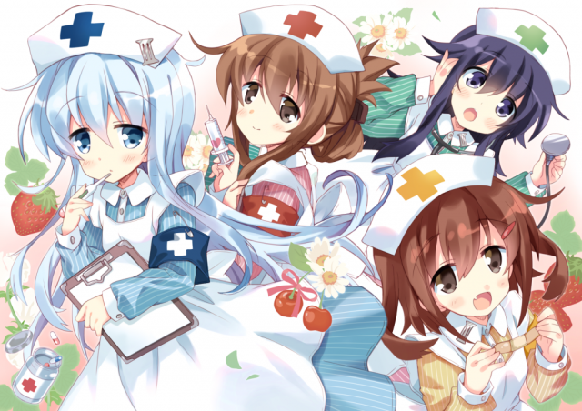 akatsuki (kancolle)+hibiki (kancolle)+ikazuchi (kancolle)+inazuma (kancolle)