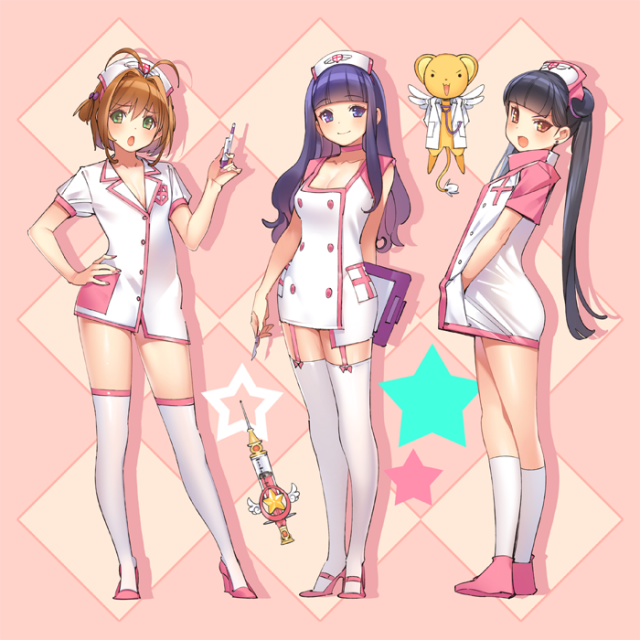 daidouji tomoyo+kero+kinomoto sakura+li meiling