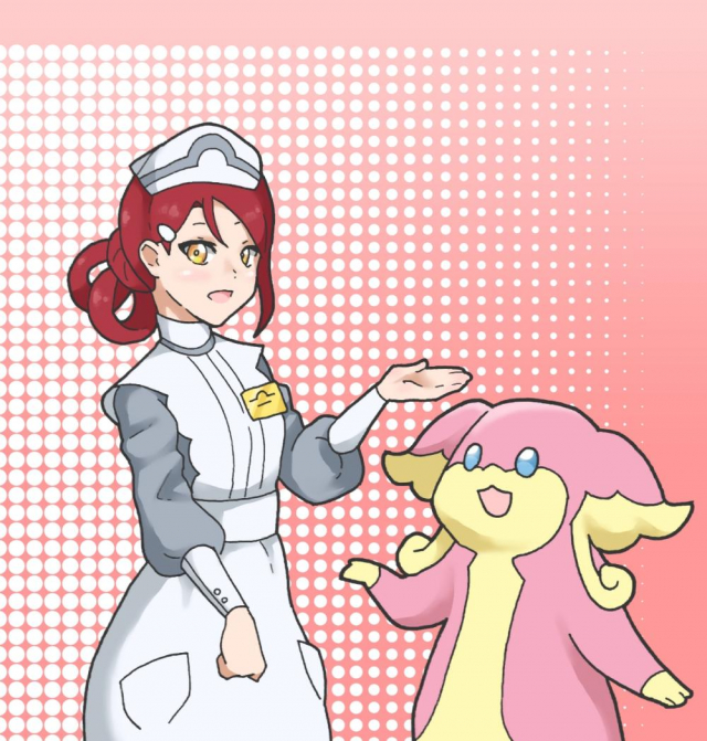 audino+pokemon center lady+sakurauchi riko