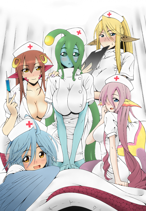 centorea shianus+meroune lorelei+miia (monster musume)+papi (monster musume)+suu (monster musume)