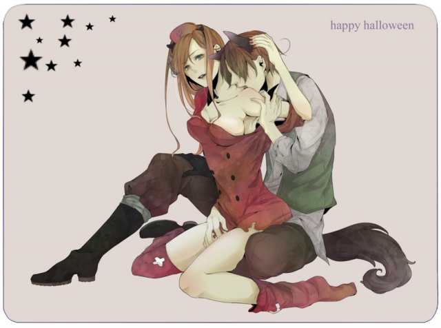 north italy (hetalia)+hungary (hetalia)