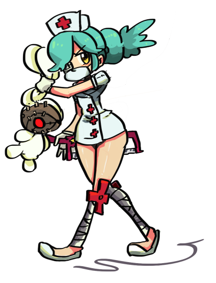 annie (skullgirls)+painwheel (skullgirls)+sagan (skullgirls)+valentine (skullgirls)