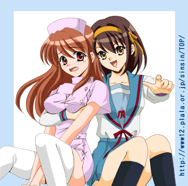 asahina mikuru+suzumiya haruhi