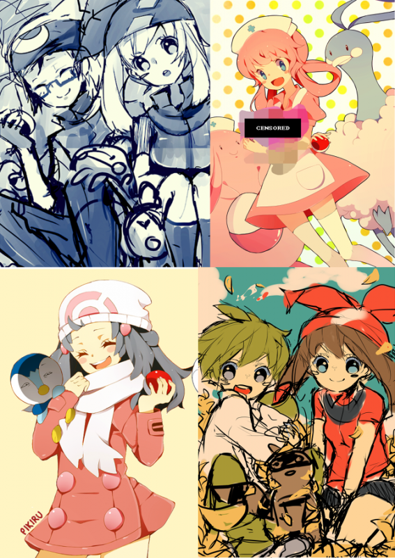 altaria+brendan (pokemon)+chansey+dawn (pokemon)+joy (pokemon)+may (pokemon)+piplup+ralts+wally (pokemon)+zigzagoon