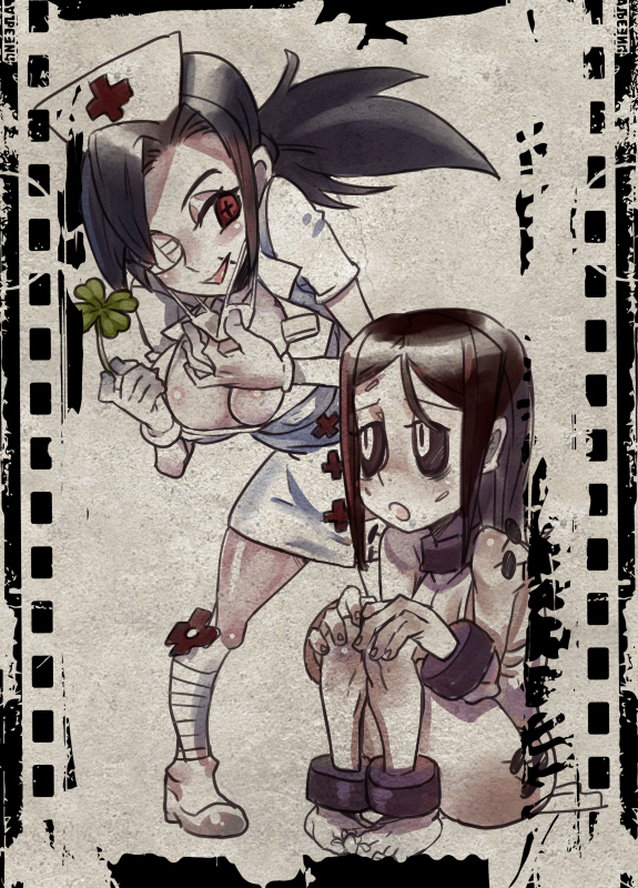 carol (skullgirls)+painwheel (skullgirls)+valentine (skullgirls)