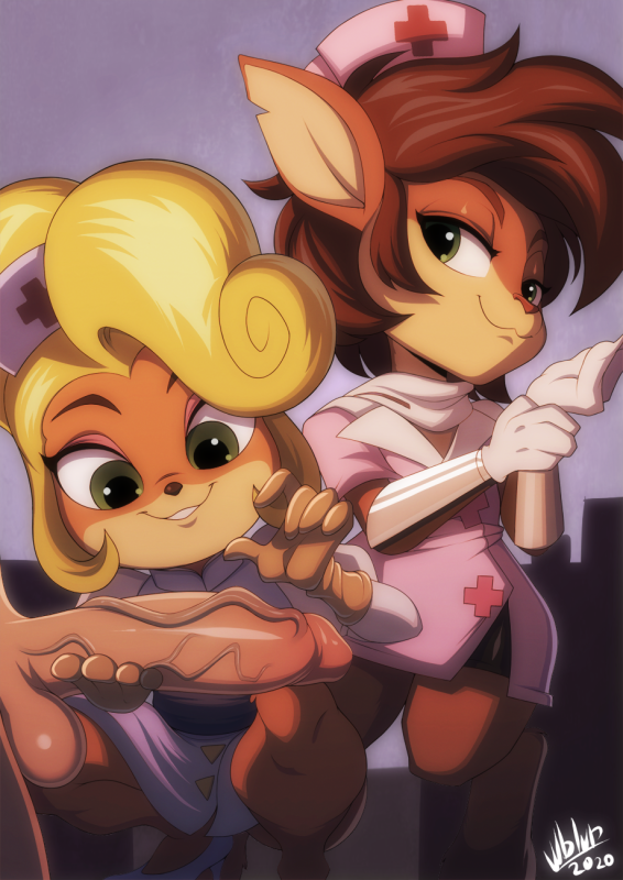 coco bandicoot+elora