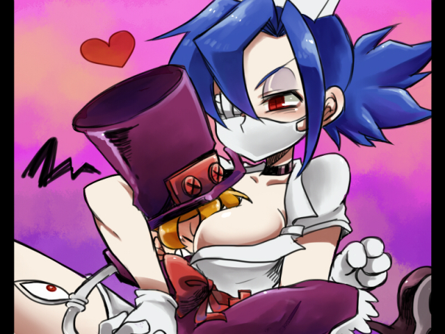 peacock (skullgirls)+valentine (skullgirls)