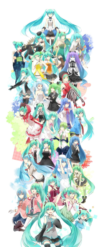 hachune miku+hatsune miku+little red riding hood (grimm)+racing miku+racing miku (2011)