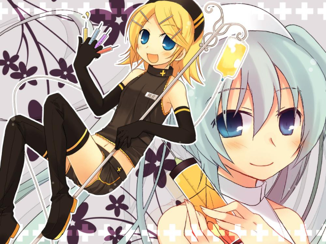 hatsune miku+kagamine rin