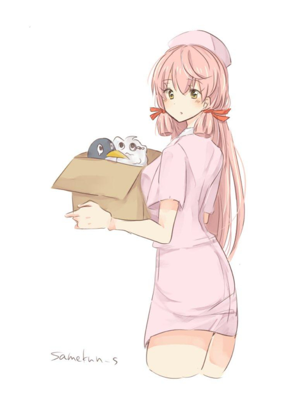 akashi (kancolle)+failure penguin+miss cloud