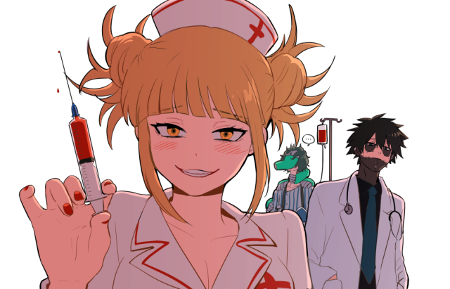 dabi (boku no hero academia)+shigaraki tomura+toga himiko