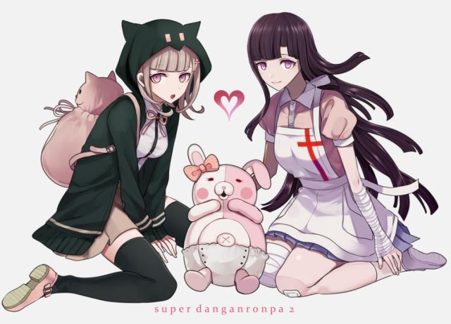 monomi (danganronpa)+nanami chiaki+tsumiki mikan