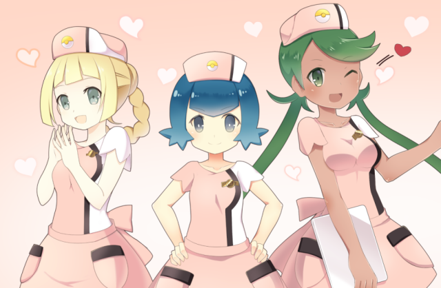 lillie (pokemon)+mao (pokemon)+suiren (pokemon)