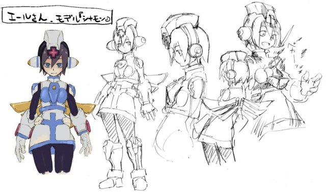 aile (mega man zx)+cinnamon gaudille