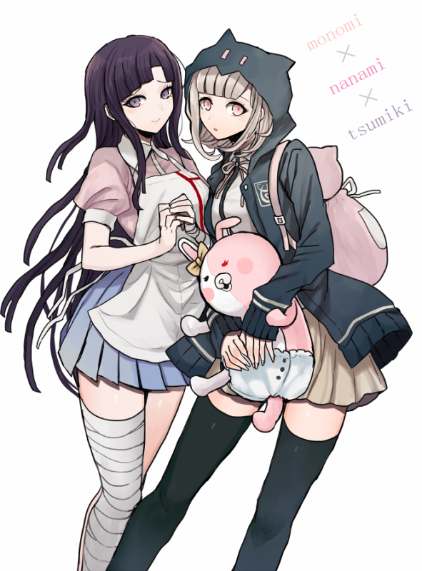 monomi (dangan ronpa)+nanami chiaki+tsumiki mikan