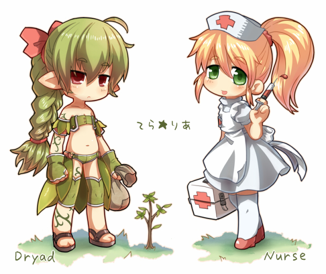 dryad (terraria)+nurse (terraria)