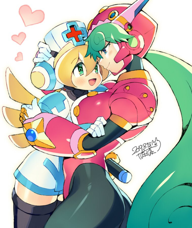 cinnamon (mega man)+marino (mega man)