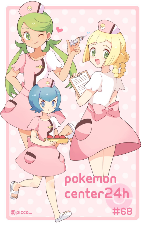 lana (pokemon)+lillie (pokemon)+mallow (pokemon)