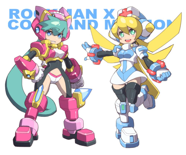 cinnamon (mega man)+cinnamon gaudille+marino (mega man)