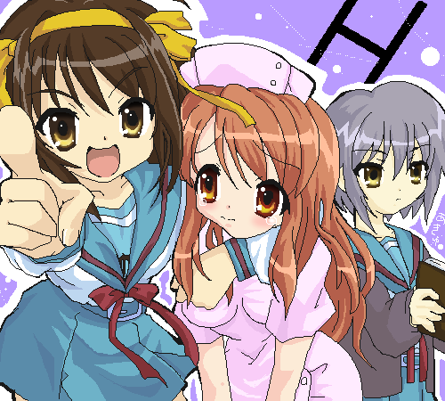 nagato yuki+suzumiya haruhi