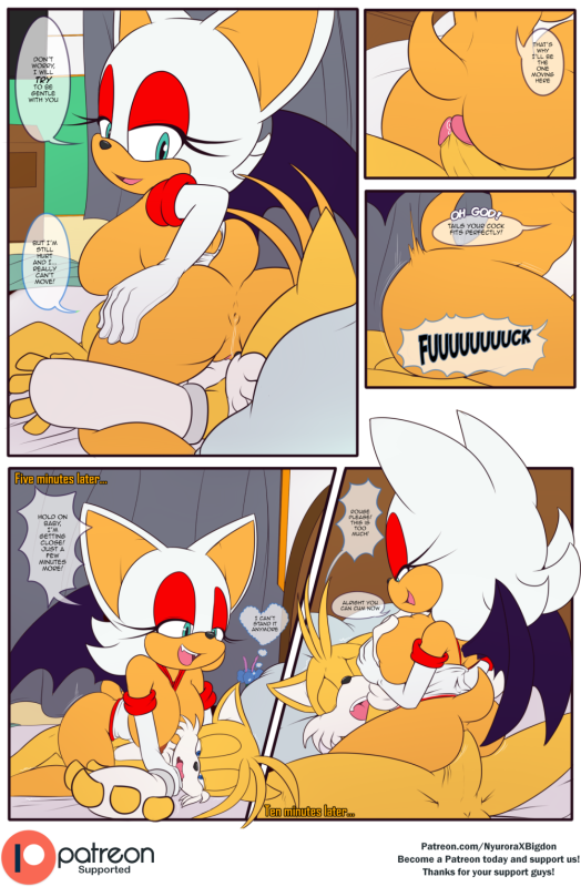 rouge the bat+tails