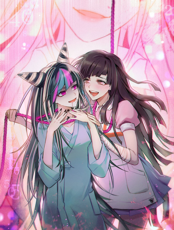 enoshima junko+mioda ibuki+tsumiki mikan