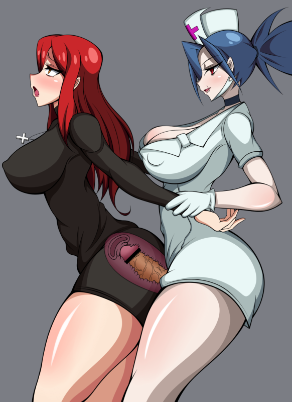 parasoul+valentine (skullgirls)