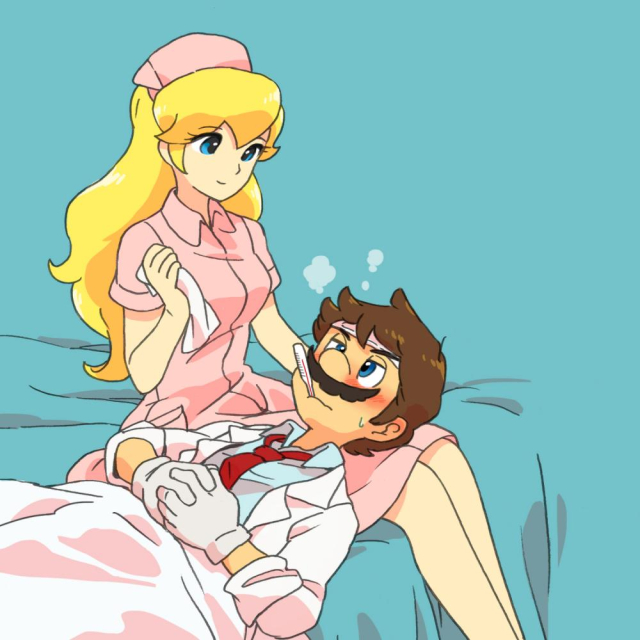 mario+princess peach