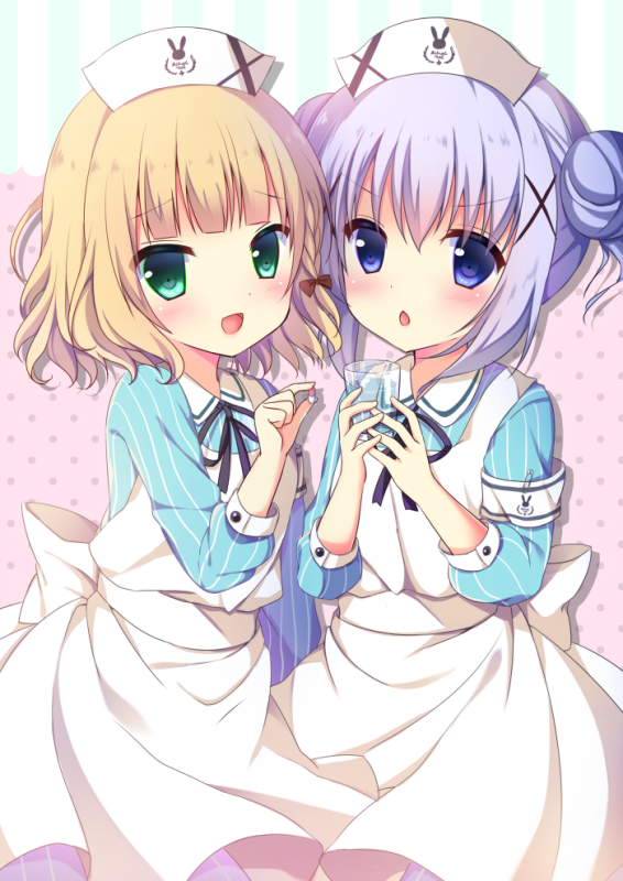 kafuu chino+kirima sharo