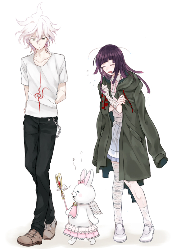 komaeda nagito+monomi (danganronpa)+tsumiki mikan