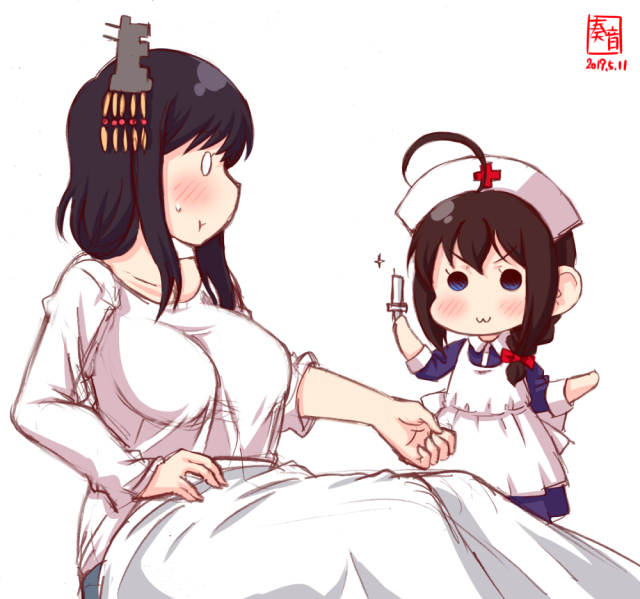 shigure (kancolle)+yamashiro (kancolle)