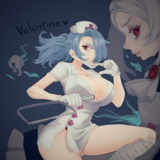 bloody marie (skullgirls)+valentine (skullgirls)