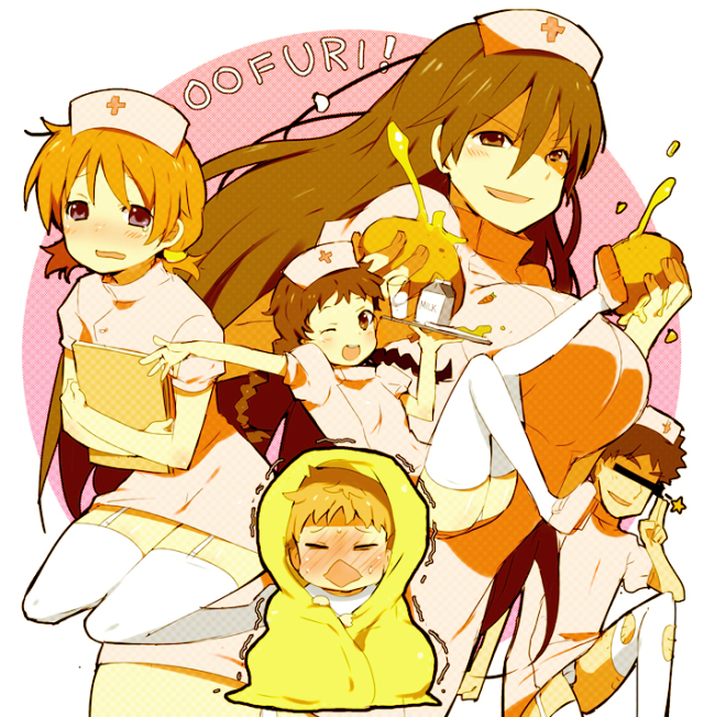 abe takaya+brock (pokemon)+mihashi ren+mihashi ruri+misty (pokemon)+momoe maria+shinooka chiyo