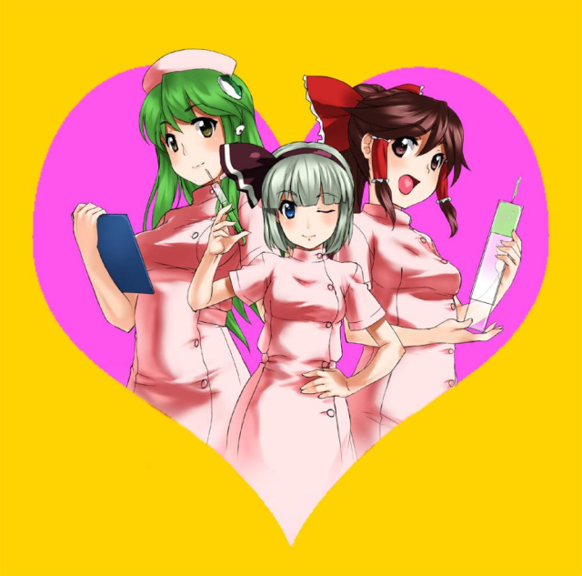 hakurei reimu+kochiya sanae+konpaku youmu