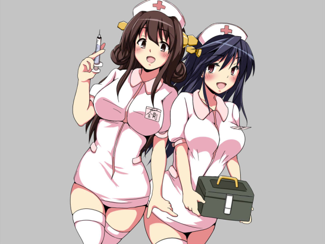 haruna (kantai collection)+kongou (kantai collection)