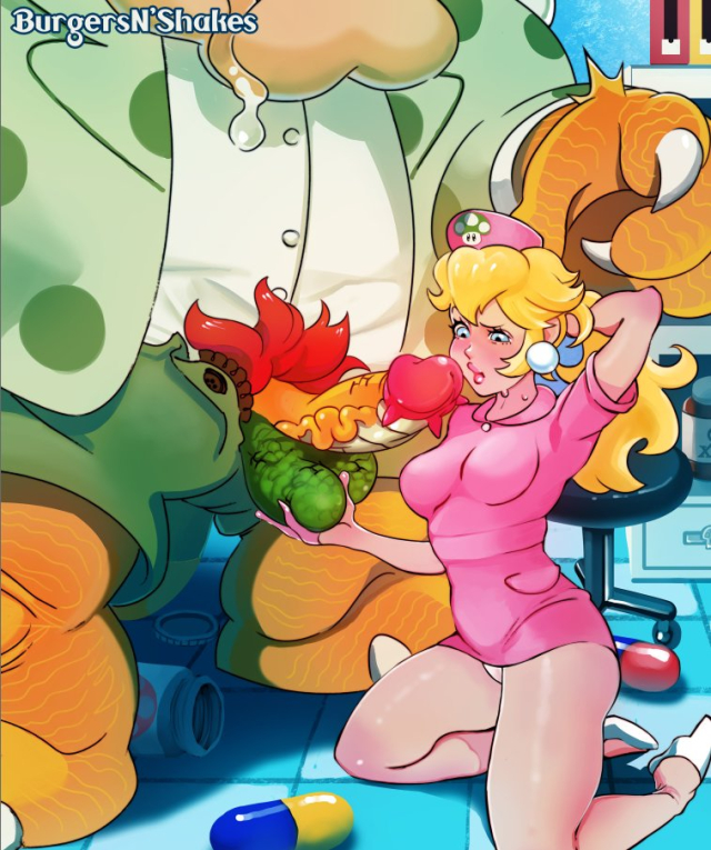 bowser+princess peach