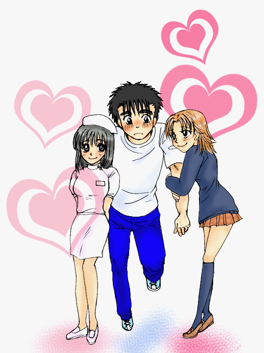 itagaki nanako+makunouchi ippo+mashiba kumi