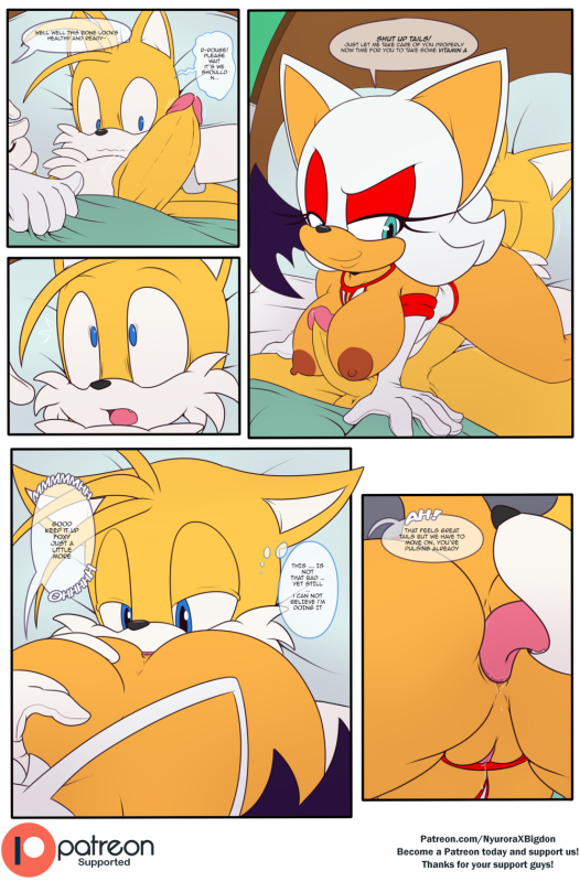 rouge the bat+tails