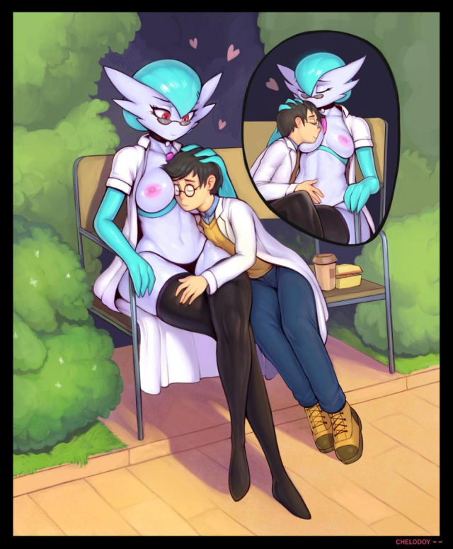 dr. voir+gardevoir+original character+shiny pokemon