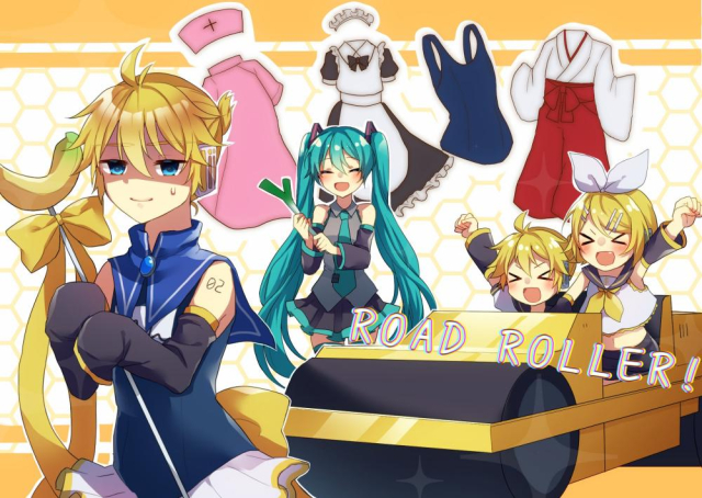 hatsune miku+kagamine len+kagamine rin