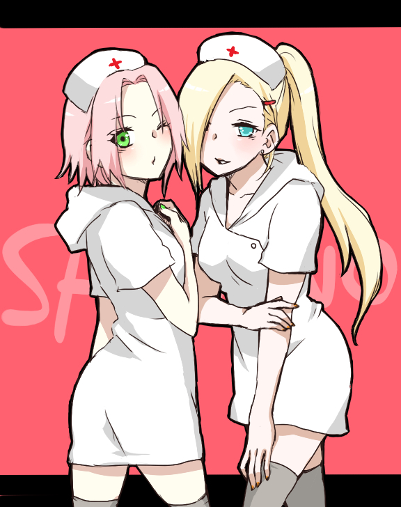 haruno sakura+yamanaka ino