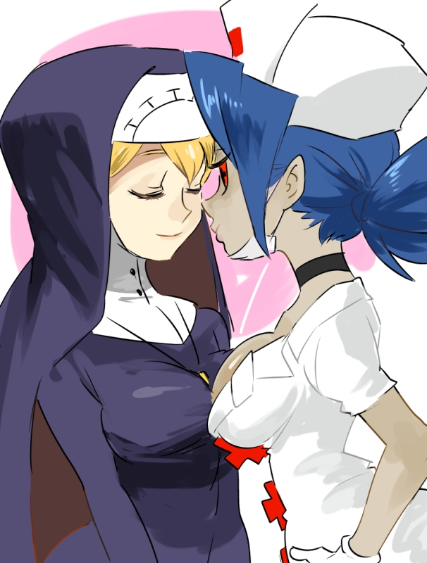 double (skullgirls)+valentine (skullgirls)