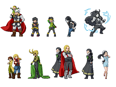 loki (marvel)+thor (marvel)