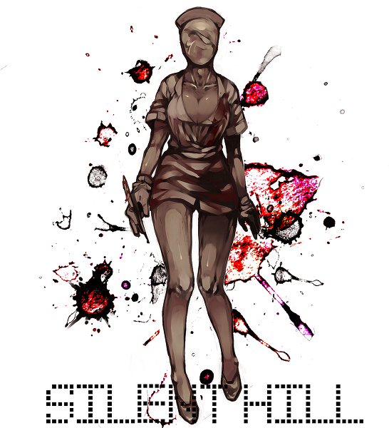 bubble head nurse+nurse (silent hill)