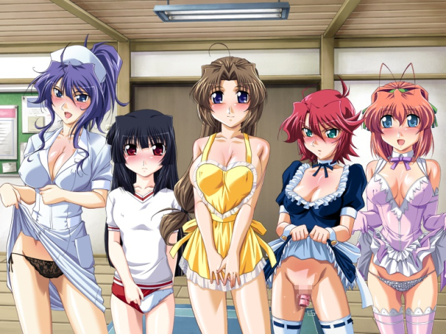 himeno aya+kasuga haru+kisaragi nagisa+miyama yuu+sakaki youko (doki doki rooming)