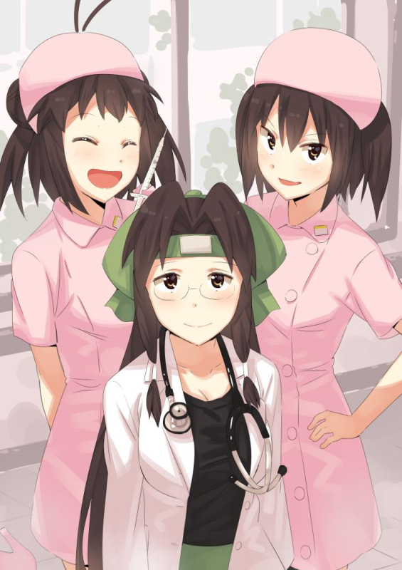 jintsuu (kancolle)+naka (kancolle)+sendai (kancolle)