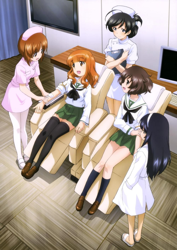 akiyama yukari+isuzu hana+nishizumi miho+reizei mako+takebe saori